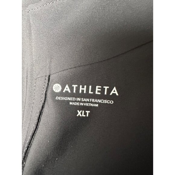 Athleta Sleeveless Stretch Mini Dress Black XL TALL High Neck Active Athleisure - Picture 3 of 11